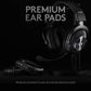 Logitech G Pro X Wired Gaming Headset: Blue VO!CE Detachable Boom Mic, DTS 7.1, 50 mm Drivers, USB/3.5mm Aux, Spare Memory Foam Ear Pads, USB DAC & Bag Included, for PC, Xbox, PS5, PS4 - Black