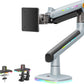 NB Gaming Monitor Arm or for 32 to 60 Inches Screen, Load up to 20 kg, VESA 75/100, RGB-Light, Heavy Duty, Multi Angle Adjustable, Premium Aluminum, Lake Blue