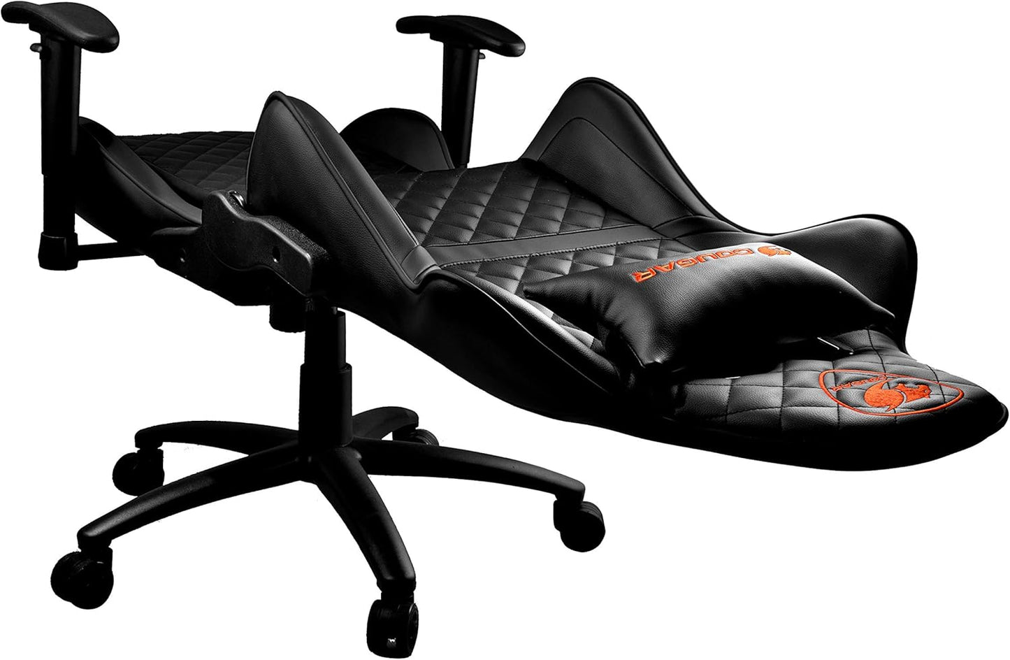 Cougar Armour One Gaming Chair with Reclining and Height Adjustment, Black