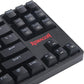 Redragon K576R DAKSA Mechanical Gaming Keyboard Wired USB LED Rainbow Backlit Compact Mechanical Gamers Keyboard 87 Keys for PC Computer Laptop Blue Switches (Black)