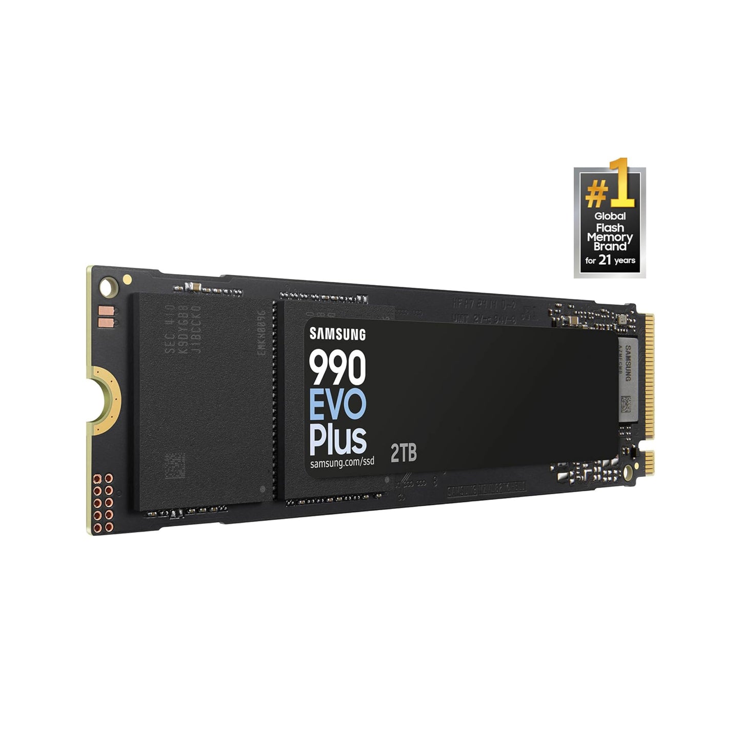 Samsung 990 EVO Plus SSD 2TB, PCIe Gen 4x4, Gen 5x2 M.2 2280, Speeds Up-to 7,250 MB/s, Upgrade Storage for PC/Laptops, HMB Technology and Intelligent Turbowrite 2.0