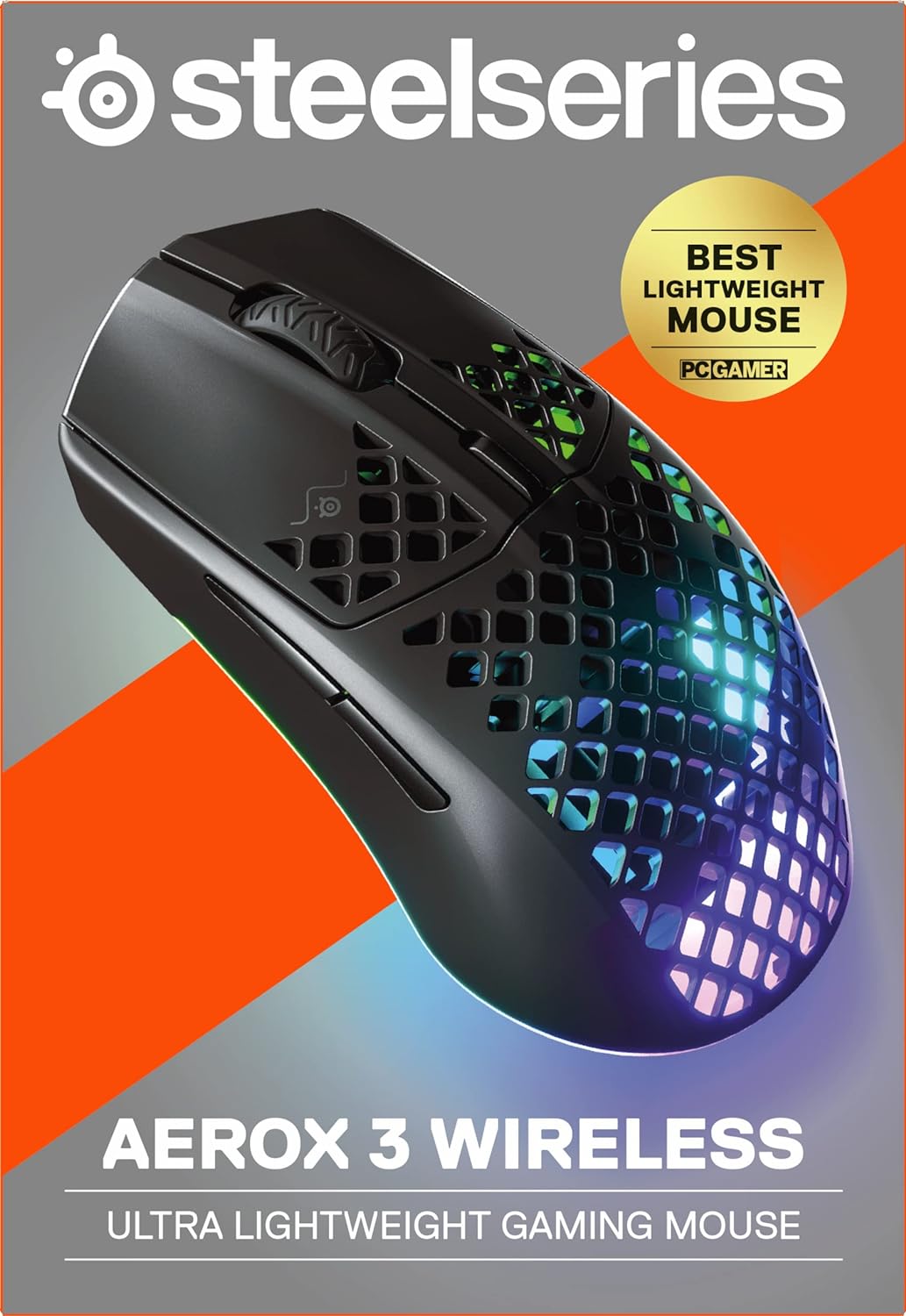 SteelSeries Aerox 3 Wireless ultra lightweight gaming mouse