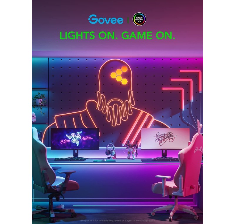 Govee Neon led lights 5M, rgbic led strip wall light