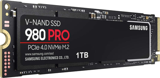 SAMSUNG 980 PRO SSD 1TB PCIe 4.0 NVMe Gen 4 Gaming M.2 Internal Solid State Drive Memory Card , Maximum Speed, Thermal Control MZ-V8P1T0B/AM