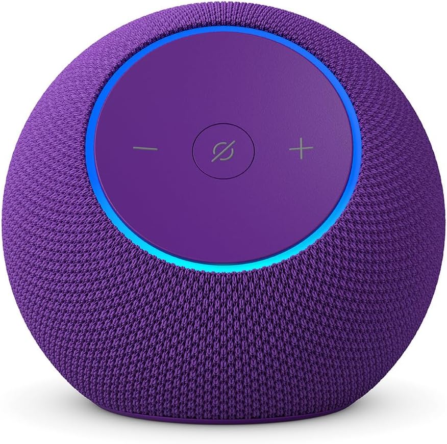 Amazon Echo Dot Max – Newest Alexa Speaker with 3X Bass, Room-Filling Sound, Alexa+ Ready, Amethyst