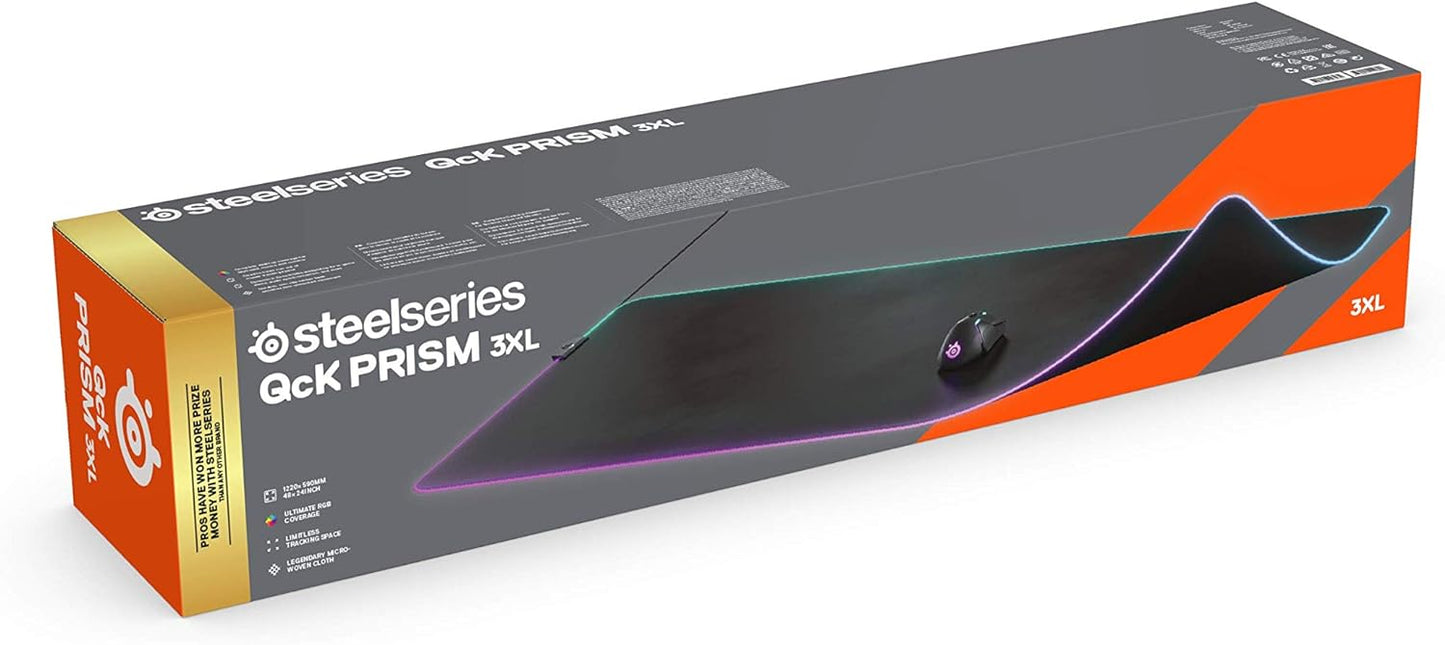 SteelSeries QcK Prism RGB Gaming Mouse Pad - 3XL