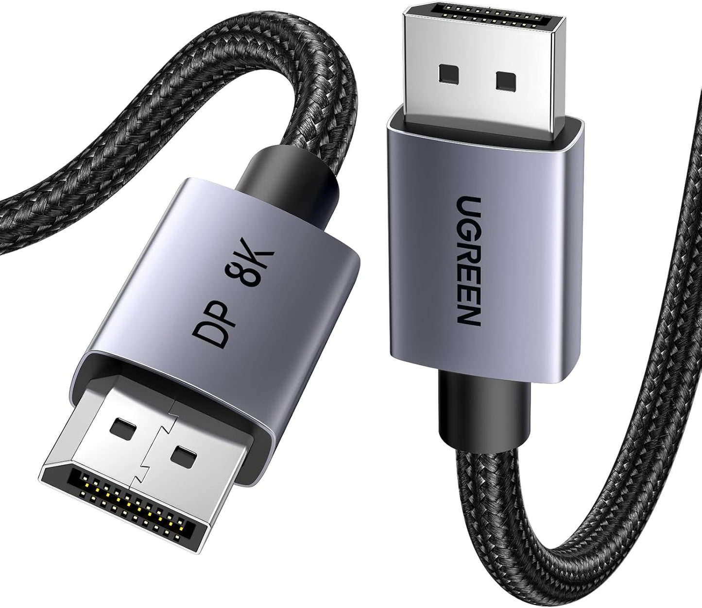 UGREEN DP114 DisplayPort 1.4 Cable 3M Male to Male 8K@60Hz 4K@240Hz Gaming Monitor Cable Nylon Braided