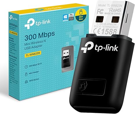 TP-Link TL-WN823N N300 Mini USB Wireless WiFi Network Adapter