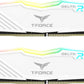 TEAMGROUP T-Force Delta RGB DDR4 32GB (2x16GB) 3600MHz (PC4-28800) CL18 Desktop Gaming Memory Module Ram TF4D432G3600HC18JDC01,White-GC