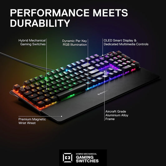 SteelSeries USB Apex 5 Hybrid Mechanical Gaming Keyboard