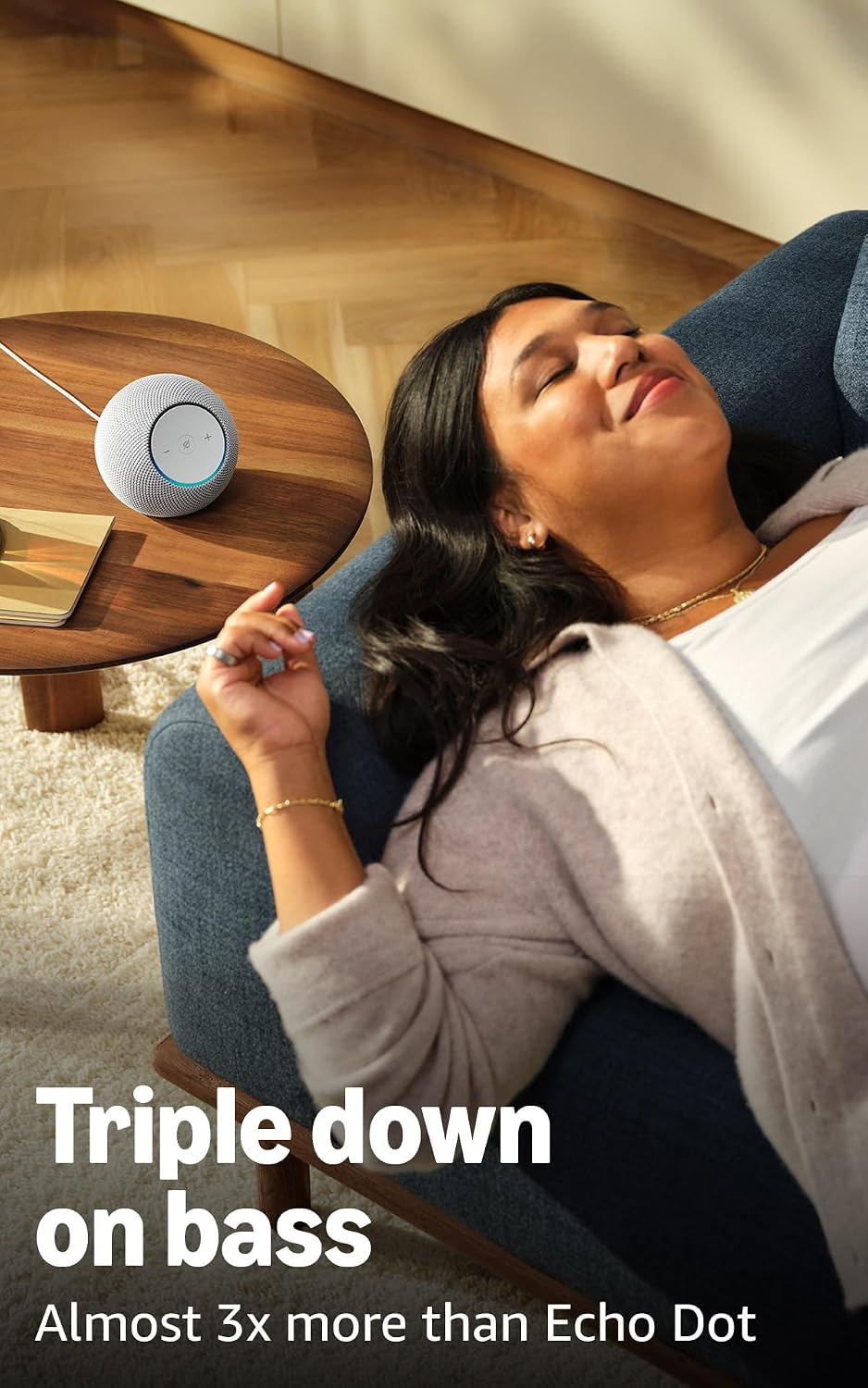 Amazon Echo Dot Max – Newest Alexa Speaker with 3X Bass, Room-Filling Sound, Alexa+ Ready, Amethyst