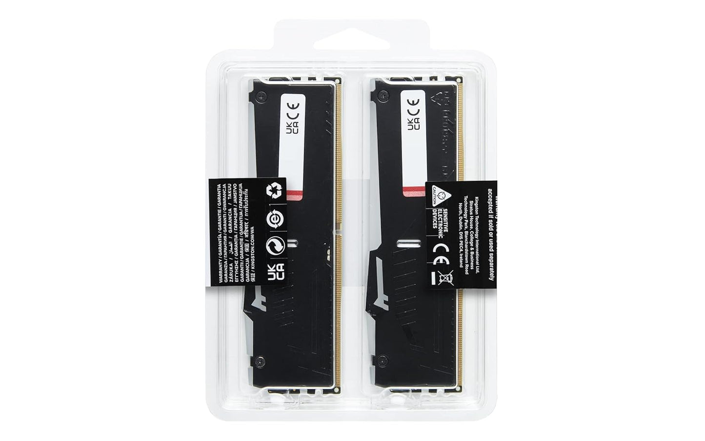 Kingston Fury Beast RGB 32GB 6000MT/s DDR5 CL40 DIMM Desktop Memory (Kit of 2) Single Module,Intel XMP 3.0-GC