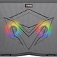 MEETION CP2020 Cooler Pad – Quiet Adjustable RGB Gaming Laptop Cooling Pad – With Dual Fans – Up to 14 Inch – 2*USB | MT-CP2020