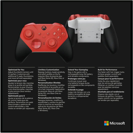 Microsoft Xbox Elite Wireless Controller - Core RED