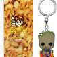 G r o o t with Cheese Puffs: Pocket P o p ! Mini-Figural K e y c h a i n Bundle with 1 Compatible 'ToysDiva' Graphic Protector