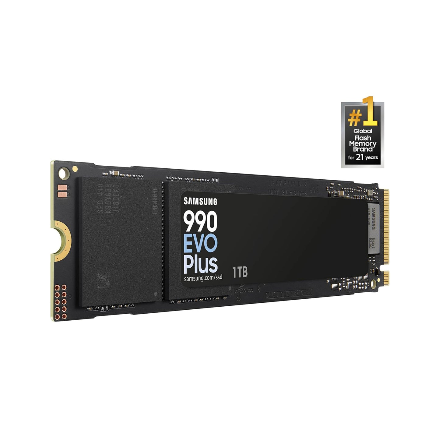 Samsung 990 EVO Plus SSD 1TB, PCIe Gen 4x4, Gen 5x2 M.2 2280, Speeds Up-to 7,150 MB/s, Upgrade Storage for PC/Laptops, HMB Technology and Intelligent Turbowrite 2.0