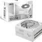ASUS TUF Gaming 1000W Gold White Edition (1000 Watt, Fully Modular Power Supply, 80+ Gold Certified, Military-Grade Components, Dual Ball Bearing, Axial-tech Fan, PCB Coating.