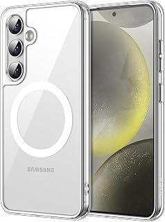 Magnetic Case for Galaxy S24 Ultra, Compatible with MagSafe, Clear