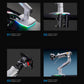 NB ERGONOMIC F5 Gaming Monitor Arm for 32–60 Inch Screens, Heavy Duty 20kg Monitor Stand, VESA 75x75/100x100, RGB Gaming Light, Full Motion Adjustable Arm, Premium Aluminum, White