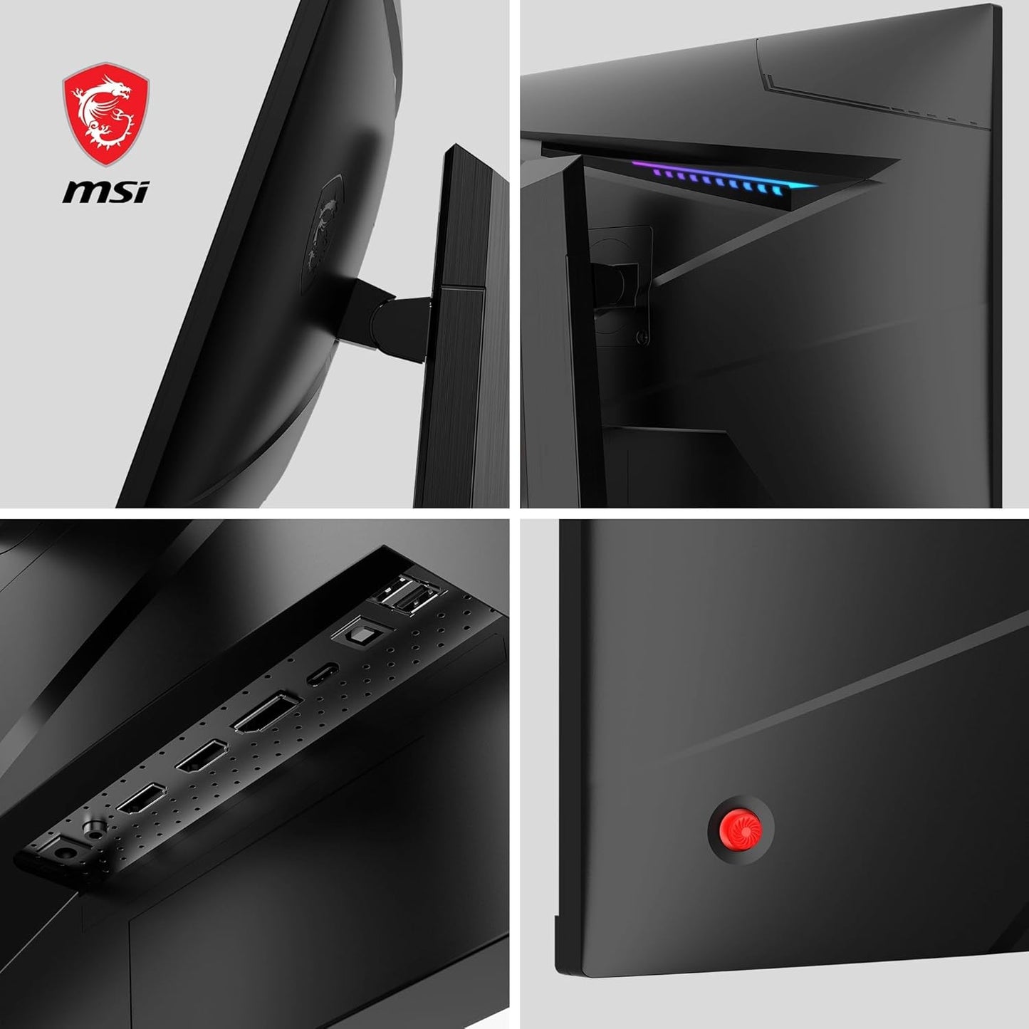 MSI MAG 274QRF QD E2 27 Inch WQHD Gaming Monitor - 2560 x 1440 Rapid IPS Quantum Dot Panel, 180 Hz - 1ms, 120percentage sRGB Colour Gamut, DisplayHDR 400 - DP 14a, HDMI 20b, USB Type-C