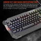 Meetion MT C505 4 in 1 Gaming Combo Kit, Anti Ghost RGB Gaming Keyboard, 5+1 Buttons 3200DPI Gaming Mouse, Backlit Gaming Headphone with Omni Directional Microphone, High Precision Gaming Mouse Pad