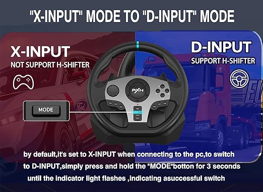 PXN V9 Gaming Racing Wheel with Pedals & Shifter, 270°/900° Adjustable Steering, Dual-Motor Vibration Feedback, Driving Simulator Wheel for PC, PS4, PS3, Xbox One, Xbox Series X/S & Nintendo Switch