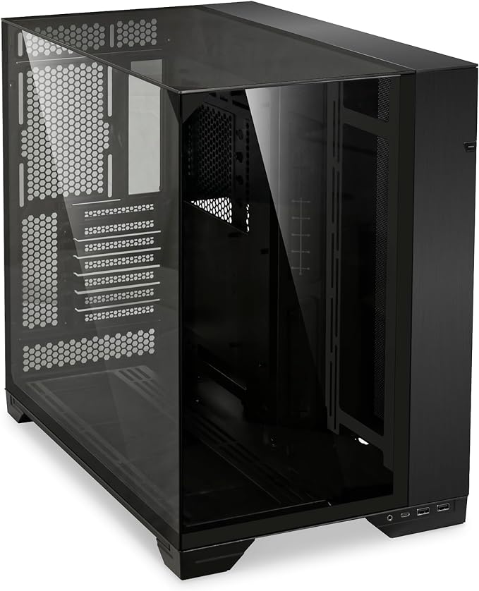 Lian Li O11 Vision -Three sided tempered glass panels - Dual-chamber ATX Mid Tower - Up to 2 × 360mm radiators - Removable motherboard tray for PC building - Up to 455mm large GPUs - O11VX