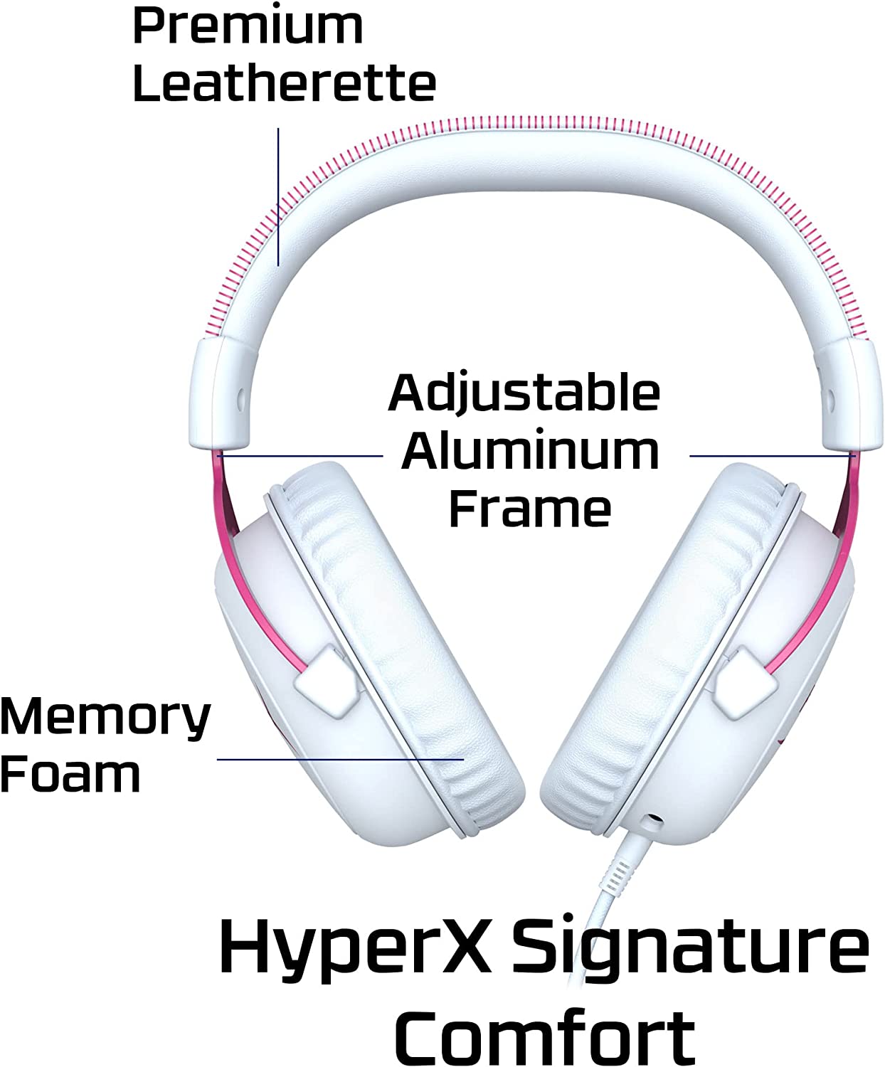 HyperX Cloud II Gaming Headset - 7.1 Surround Sound - Memory Foam Ear Pads  - Durable Aluminum Frame - Works