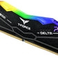 TEAMGROUP T-Force Delta RGB DDR5 Ram 32GB (2x16GB) 6200MHz PC5-49600 CL38 Desktop Memory Module Ram for 600 700 Series Chipset XMP 3.0 Ready Black - FF3D532G6200HC38ADC01-GC