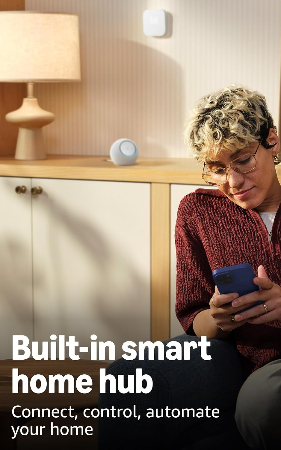 Amazon Echo Dot Max – Newest Alexa Speaker with 3X Bass, Room-Filling Sound, Alexa+ Ready, Amethyst
