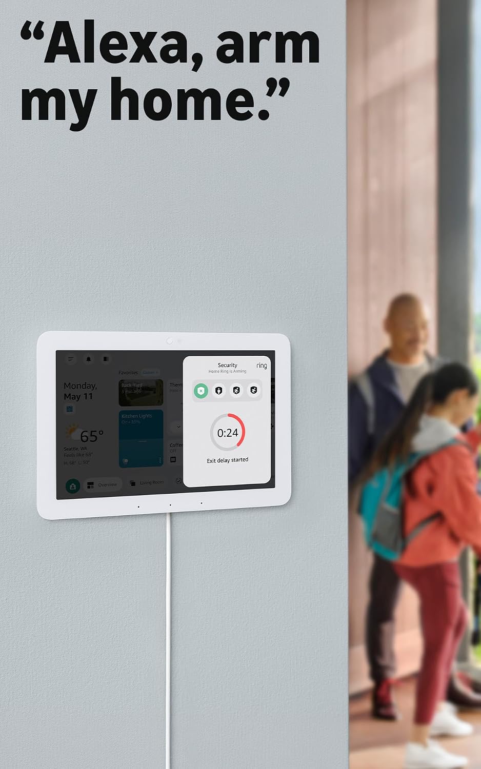 Amazon Echo Hub (Newest Model), 8” Smart Home Control Panel with Alexa+, Customizable Touchscreen, Smart Home Hub for Lights, Cameras, Locks, Plugs & Compatible Devices