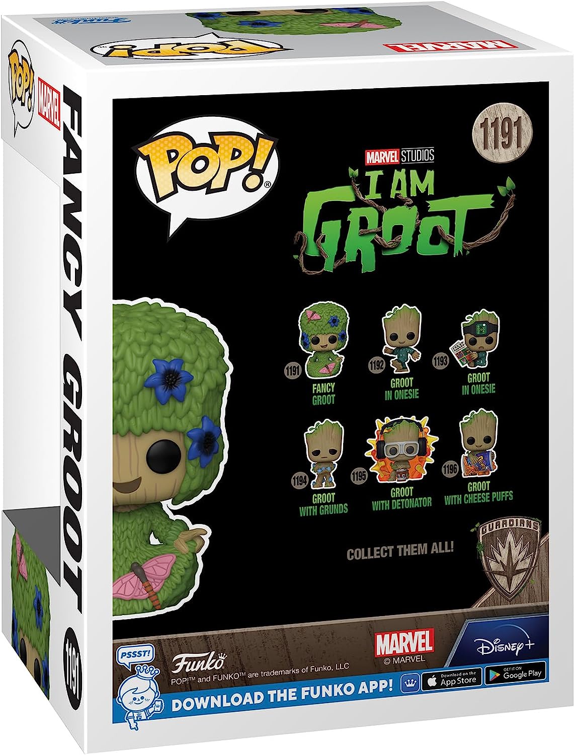 Funko Pop! Marvel: I Am Groot, Fancy Groot