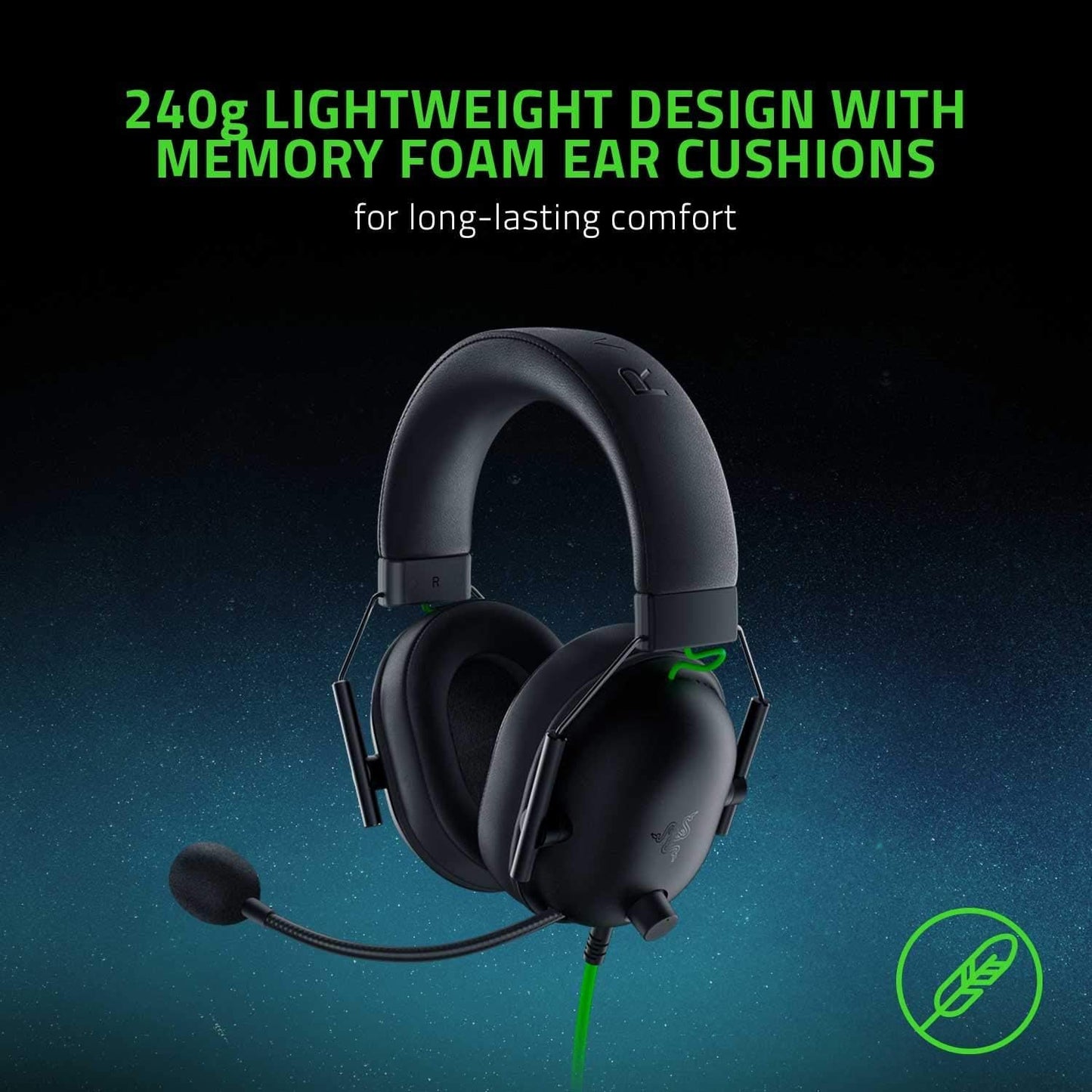 Razer BlackShark V2 X Gaming Headset: 7.1 Surround Sound