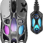 GravaStar Mercury X Pro Wireless Gaming Mouse, Come with 8K Dongle – 32,000 DPI PAW 3950 Sensor, 8,000Hz Polling Rate, Only 49g, Magnesium Alloy Hollow Frame, RGB Lighting, 5 Programmable Buttons