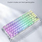 GravaStar Mercury K1 Lite 75% Gaming Keyboard, 80 Keys, Hot-Swappable, RGB Lighting, Full N-Key Rollover, Programmable Keys, Tri-Mode Connectivity, 4000mAh Battery, Crystal Aurora | GS K1 LITE_XTAL_AUROA