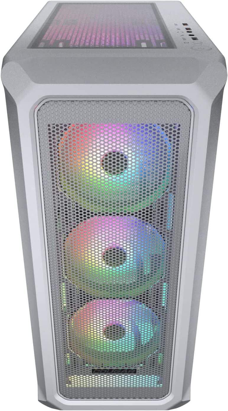 Cougar Archon 2 Mesh RGB, Elegant ARGB Mid Tower Case with Powerful Mesh Intakes, White