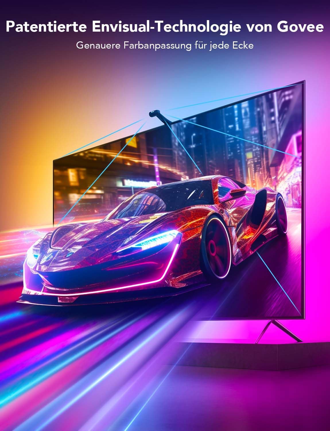 Govee Envisual TV Backlight T2 with Dual Camera for 55-65 Inch TV and PC,