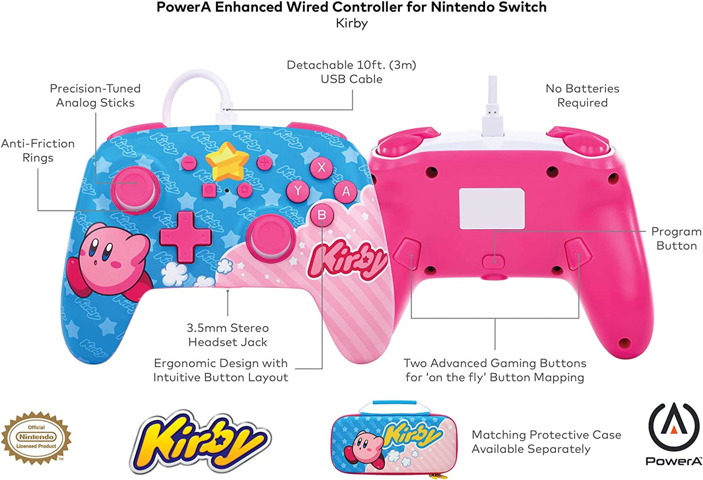 PowerA Enhanced Wired Controller Kirby