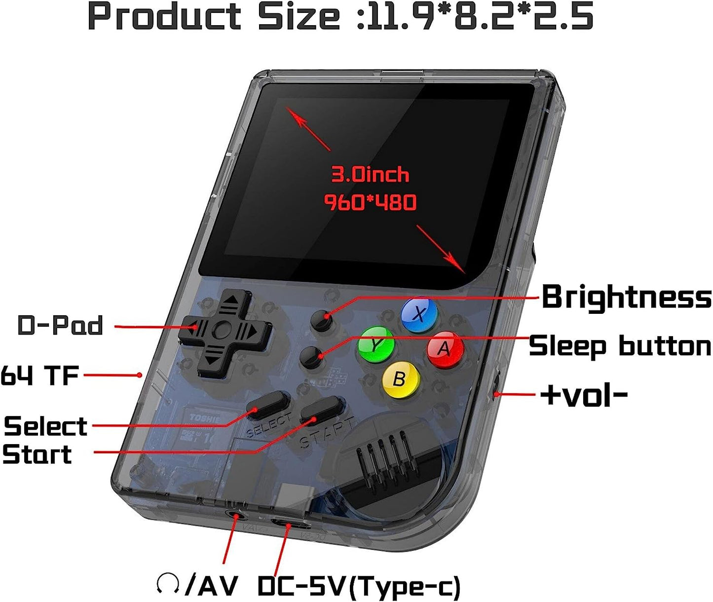 ANBERNIC RG300 Handheld Game Console , Retro Game Console