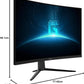 MSI G27C3F Curved Gaming Monitor Full HD Anti-Glare 1ms 1920 x 1080 180Hz, Refresh Rate Resolution, 27", Black