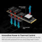 SAMSUNG 9100 PRO PCIe 5.0 NVMe M.2 Internal SSD, 4TB Capacity, V-NAND TLC Type, Up to 14,800 MB/s Sequential Read & Up to 13,400 MB/s Sequential Write, TRIM & SMART Support | MZ-VAP4T0BW
