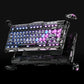 GravaStar Mercury K1 Pro Special Edition, Cyberpunk, 75% Mechanical Keyboard, Tri-Mode Wireless, Aluminum Frame, Pudding Keycaps | GS K1 PRO_CBLK