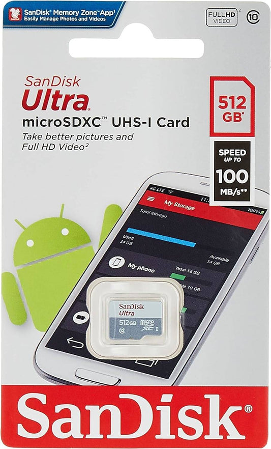 SanDisk Ultra 512GB microSDXC UHS-I Memory Card