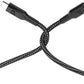 Powerology New Braided Type-C to Lightning Cable, 1.2M Length, PD 60W, 30000+ Bends, Fast Charging, P23BRCL12BK