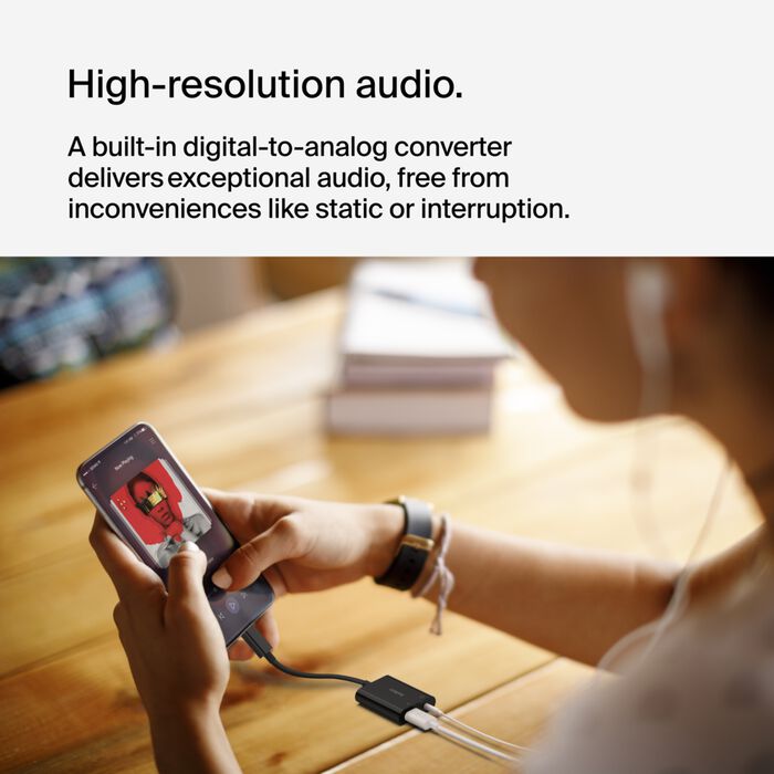 RockStar™ 3.5mm Audio + USB-C Charge Adapter
