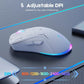 Onikuma CW917 Gaming Mouse Wireless 4800 DPI Adjustable DPI Levels-White