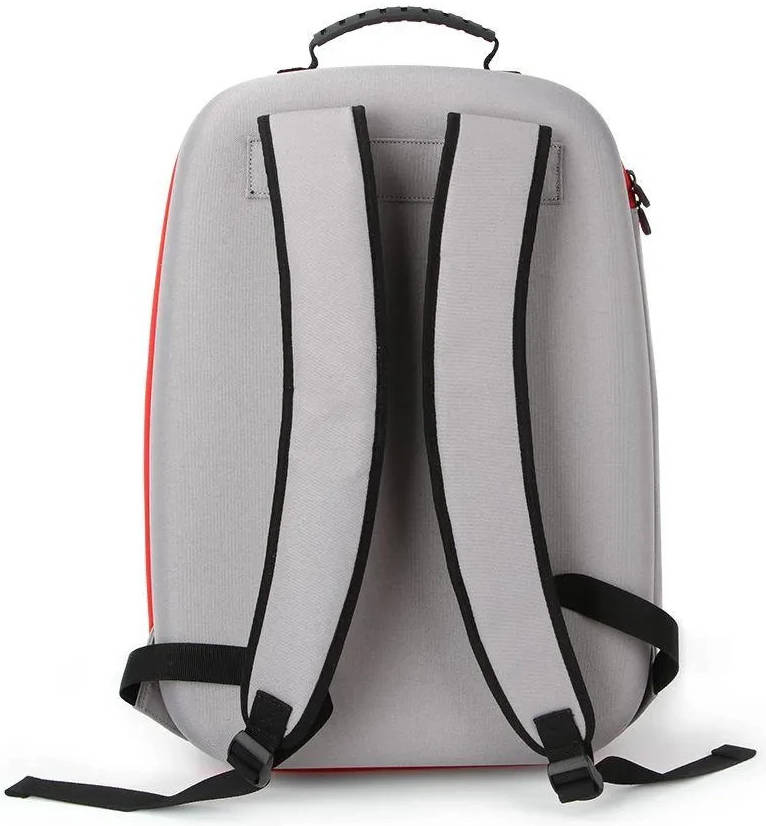 DeadSkull PS5 Carrying Backpack, Polyester & EPE Material, Canvas Shell, Dacron Lining, Shockproof, Dustproof, Gray