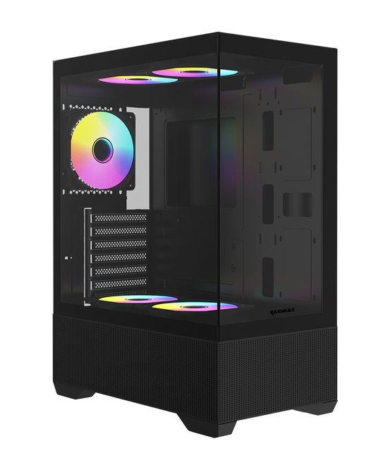 RAIDMAX Infinita i802 Air ATX Mid Tower PC Case,Black