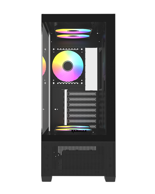 RAIDMAX Infinita i802 Air ATX Mid Tower PC Case,Black