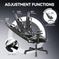 OneGame Gaming Chair, High Back Computer Leather Game Chair 155°Adjustable Backrest Swivel Ergonomic Office Gamer Chair with Lumbar Support-White&Black